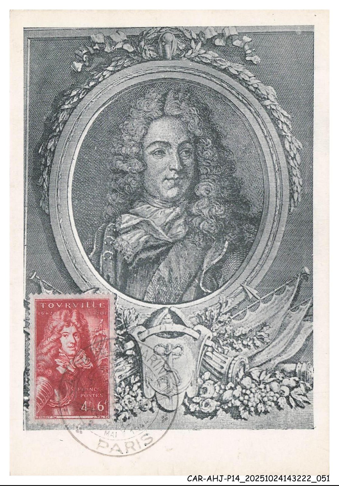 CAR-AHJP14-0686-CARTE-MAXIMUN - Tourville - 1944