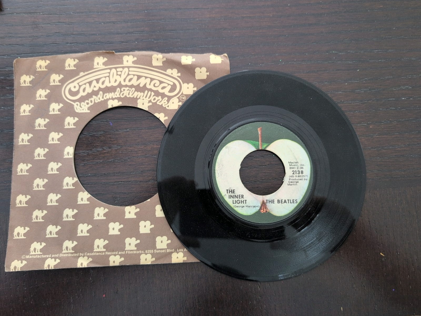 The Beatles Lady Madonna: The Inner LIGHT/45RPM/1968/CAPITOL Records 2138