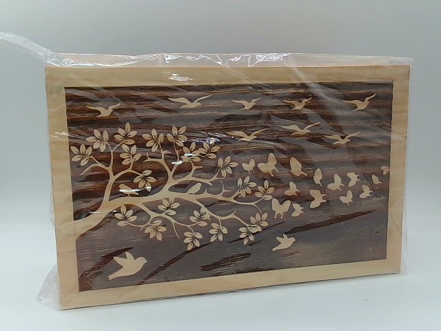 Decorative Engraved Tree Of Life Birds Cremation Urn Box And Casket For Ashes