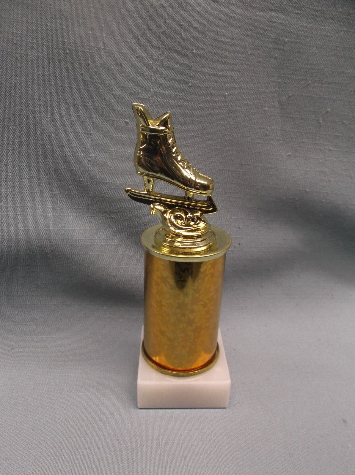 gold skate trophy award marble base