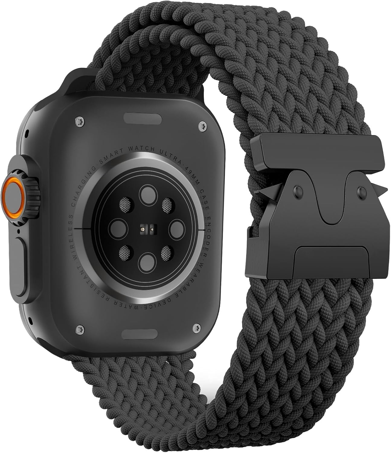 Braided Nylon Strap Compatible with Apple Watch Series 7 41mm Parachute Buckle