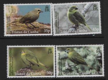 Tristan da Cunha Birds 2014 Finches MNH - BIRDS26-182