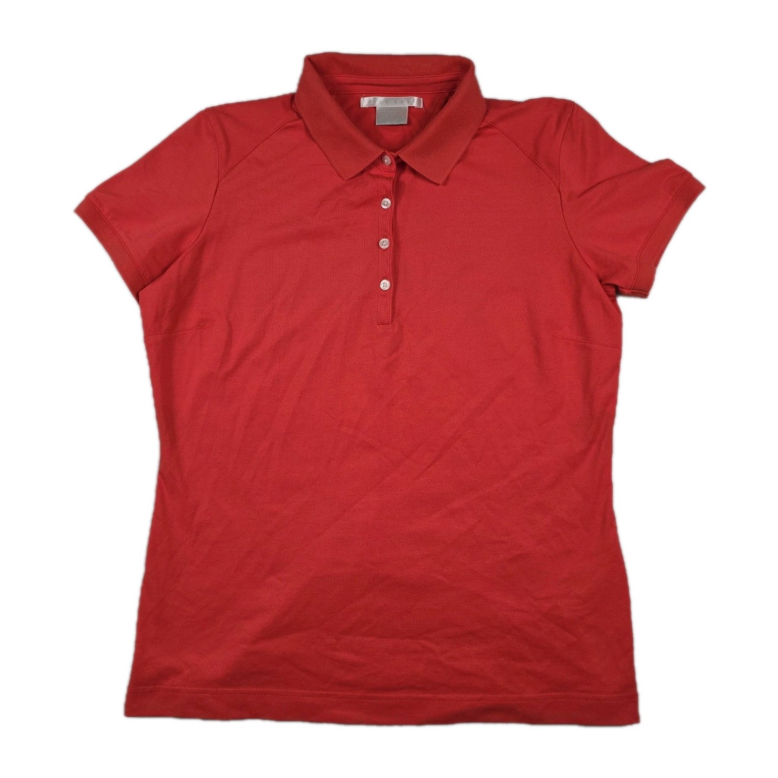 Nike Golf Dri Fit Girls Size Large 12-14 Red Polo Short Sleeve Shirt