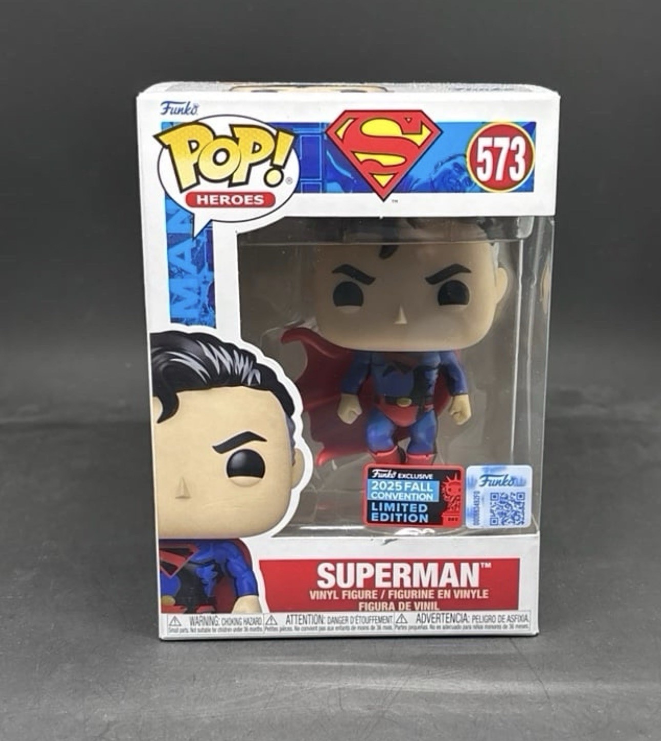 Funko Superman Pop! Vinyl #573 2025 Fall Convention Limited Edition Heroes