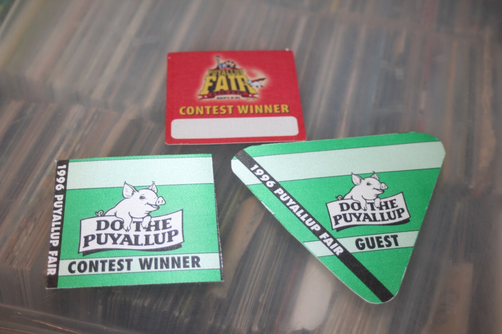 Puyallup Fair -  3 x Unused Backstage Pass -  FREE SHIPPING -