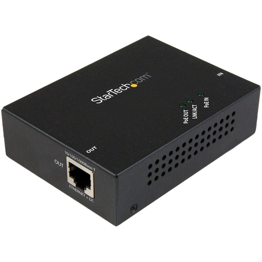 StarTech 1-Port Gigabit PoE+ Extender - 802.3at and 802.3af