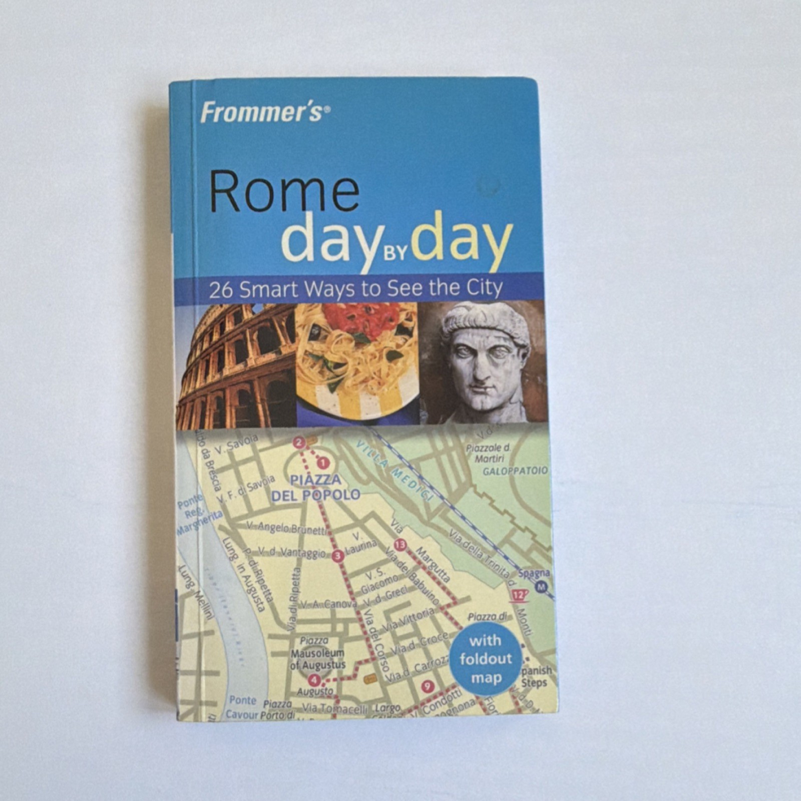 Frommer's Rome Day by Day Travel Guidebook with Foldout Map Italy