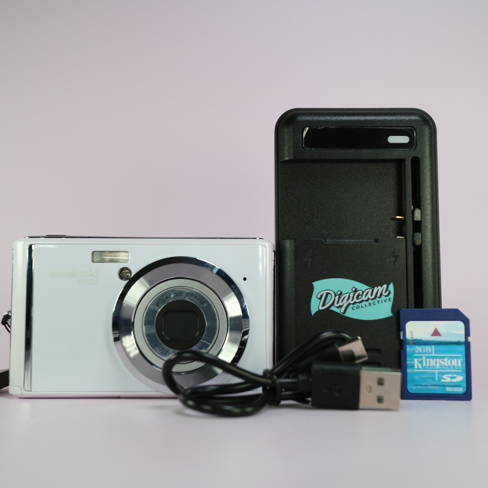 Polaroid Digital Camera iE826 18.1MP White Tested