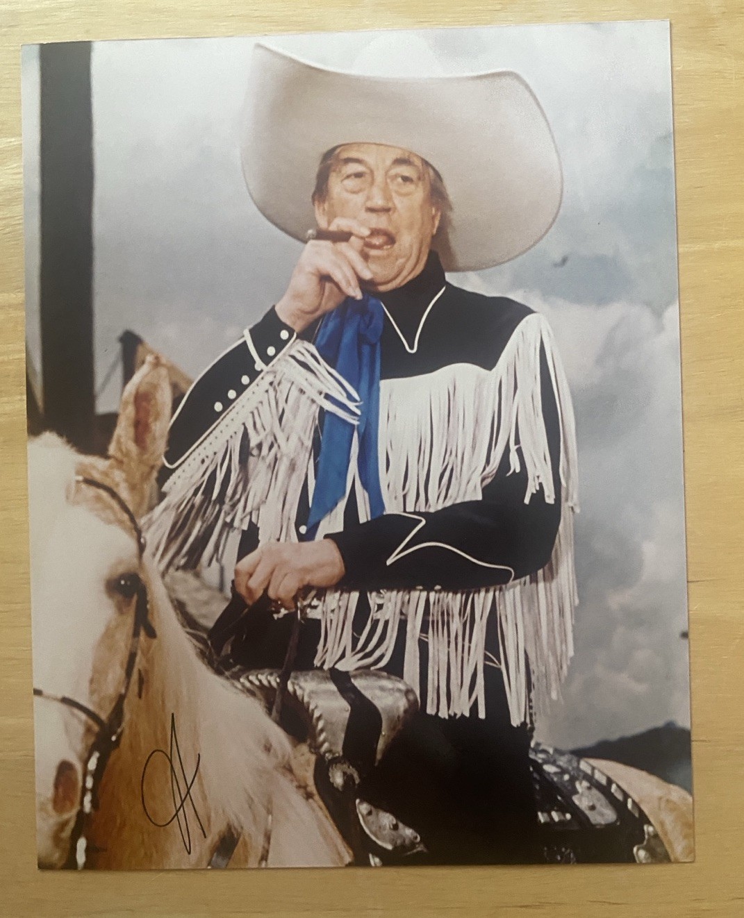 JOHN HUSTON HAND SIGNED AUTOGRAPH PHOTO 8 X 10 WITH ~COA ACTOR DIRECTOR