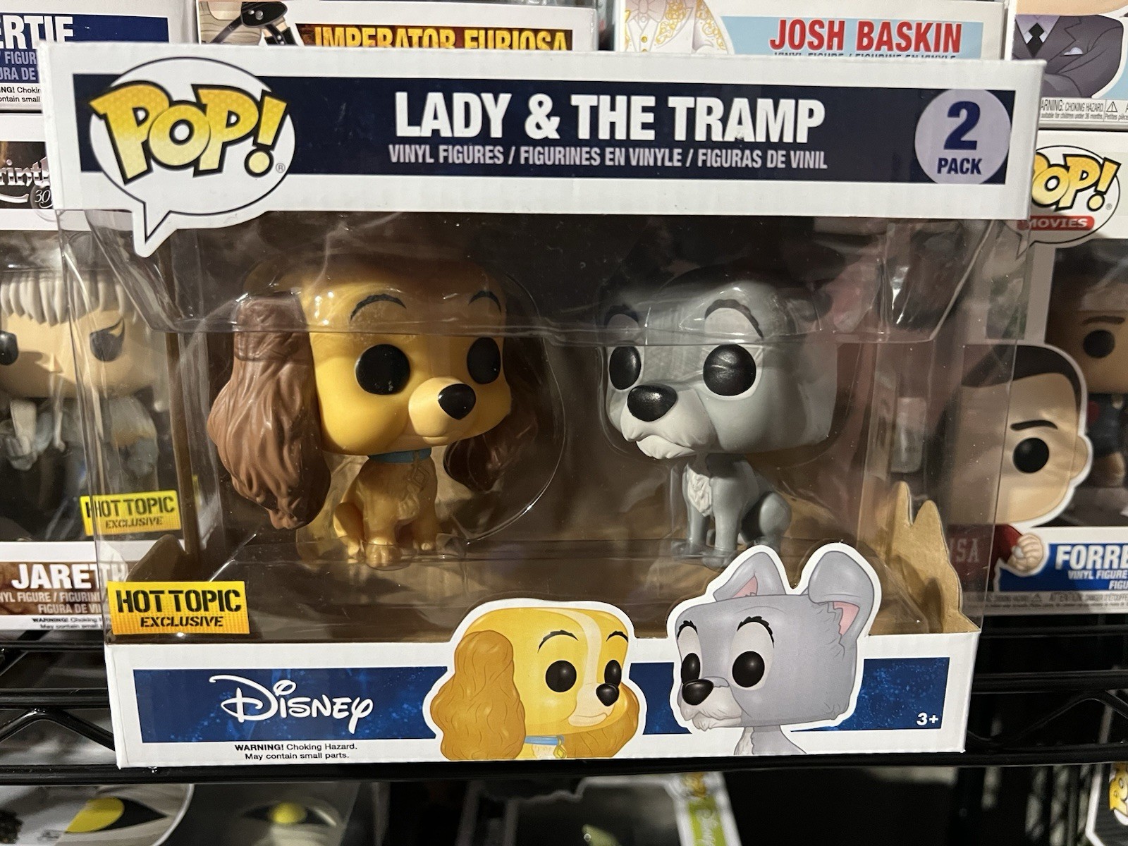Funko POP Lady and the Tramp 2 pack Hot Topic Exclusive Disney