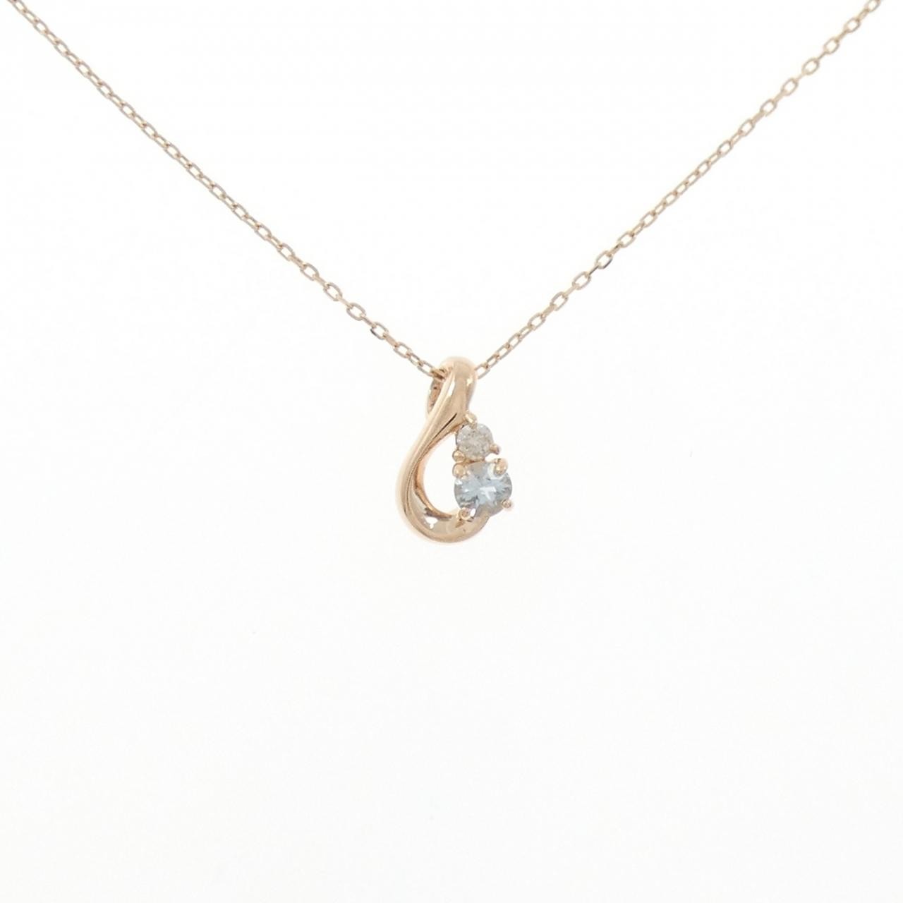 Authentic 4°C Aquamarine Necklace #260-007-471-1147