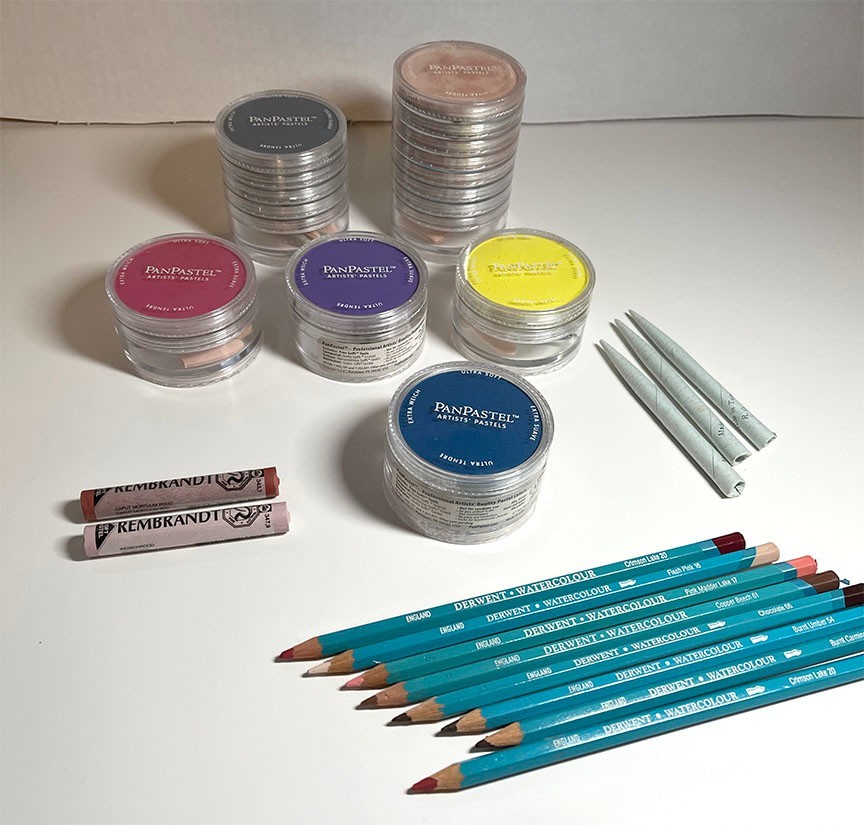 PanPastel Ultra Soft Artist Pastels & Derwent Watercolour Pencils