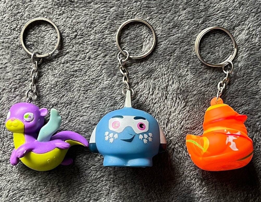 American Heart Association Keychain Lot Of 3 Oscar Otter Finster Duck