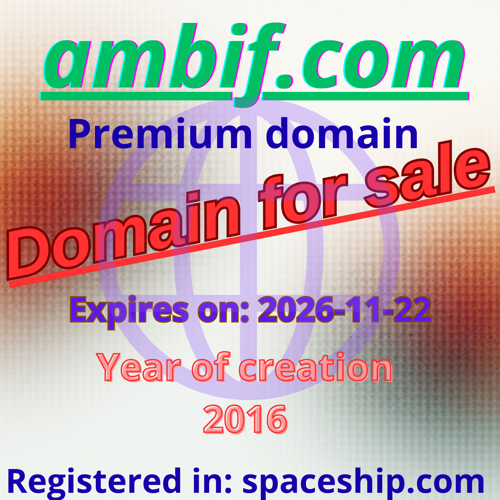 AMBIF.COM old premium domain names ll lll llll V 2 3 4 5 characters letters