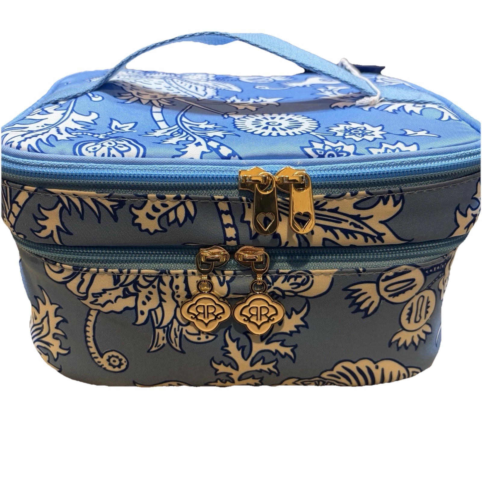 Roller Rabbit X Target Floral Vines Soft Sided Vanity Case Blue