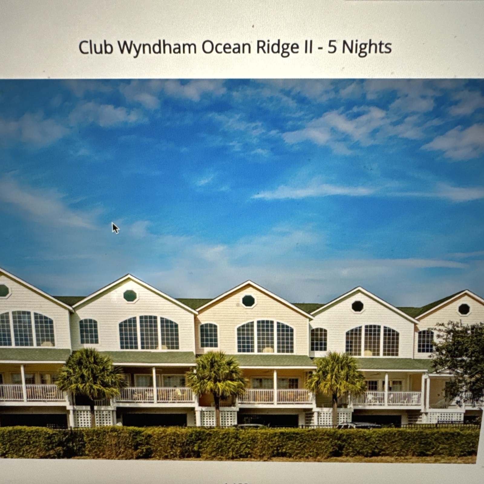 Club Wyndham Ocean Ridge II – Edisto Island, SC