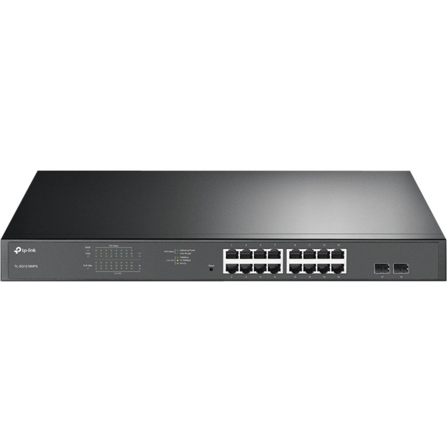 TP-Link JetStream 16-Port Gigabit Easy Smart PoE/PoE+ Switch TLSG1218MPE