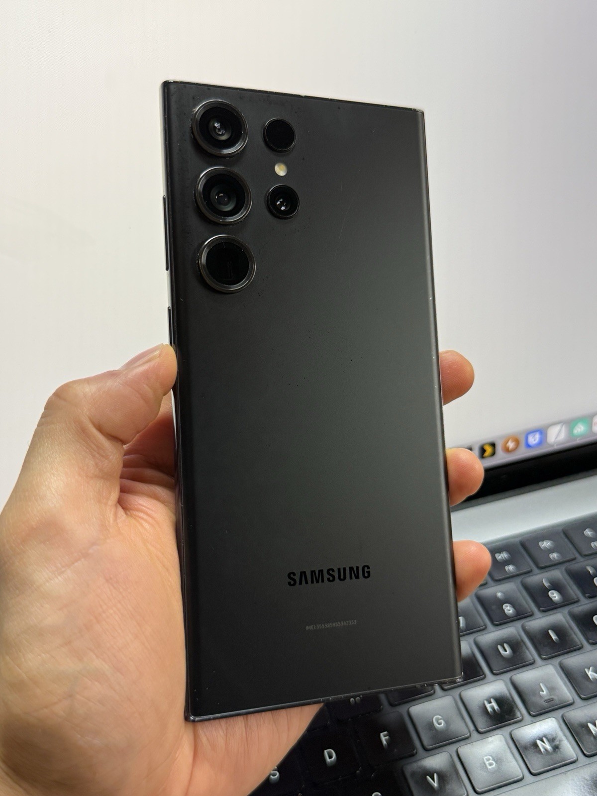 Samsung Galaxy S23 Ultra 256GB Unlocked Black (Cracked) #24216