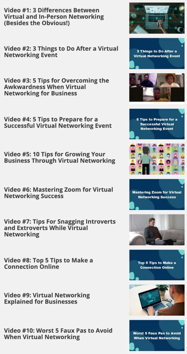 Better Networking; Build Connections; Grow Business or Career VIDEO UPGRADE (CD)