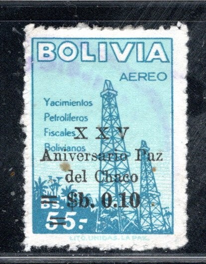 BOLIVIA LATIN AMERICA STAMPS  OVERPRINT USED LOT 62434