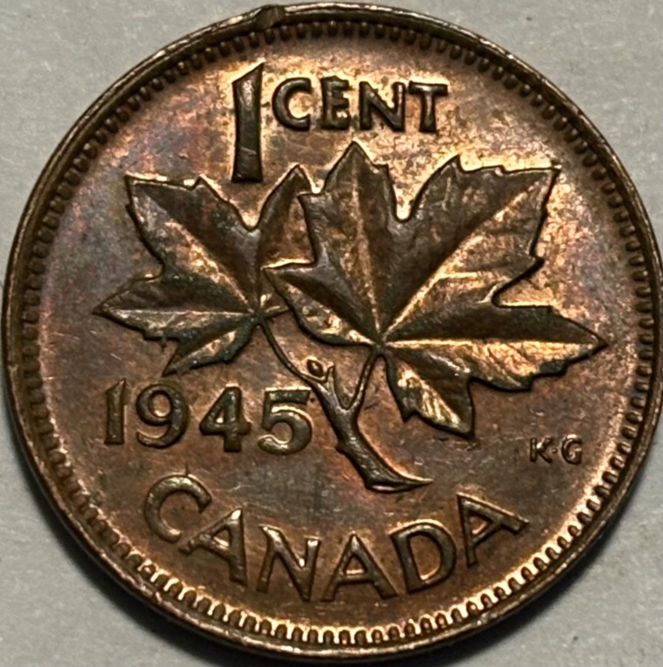 1945 Canada 1 Cent Penny! *HIGH GRADE*