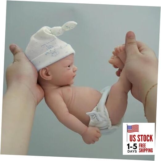 Reborn Baby Dolls 12"" Boy Micro Preemie Full Body 12 inch boy with open eyes