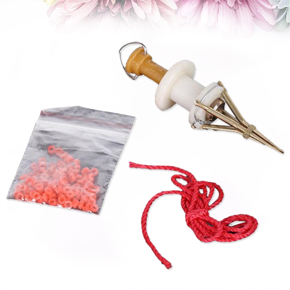  Red Worm Bait Worm Clip Granules Bloodworm Earthworm Clips Fishing Tackle Tools