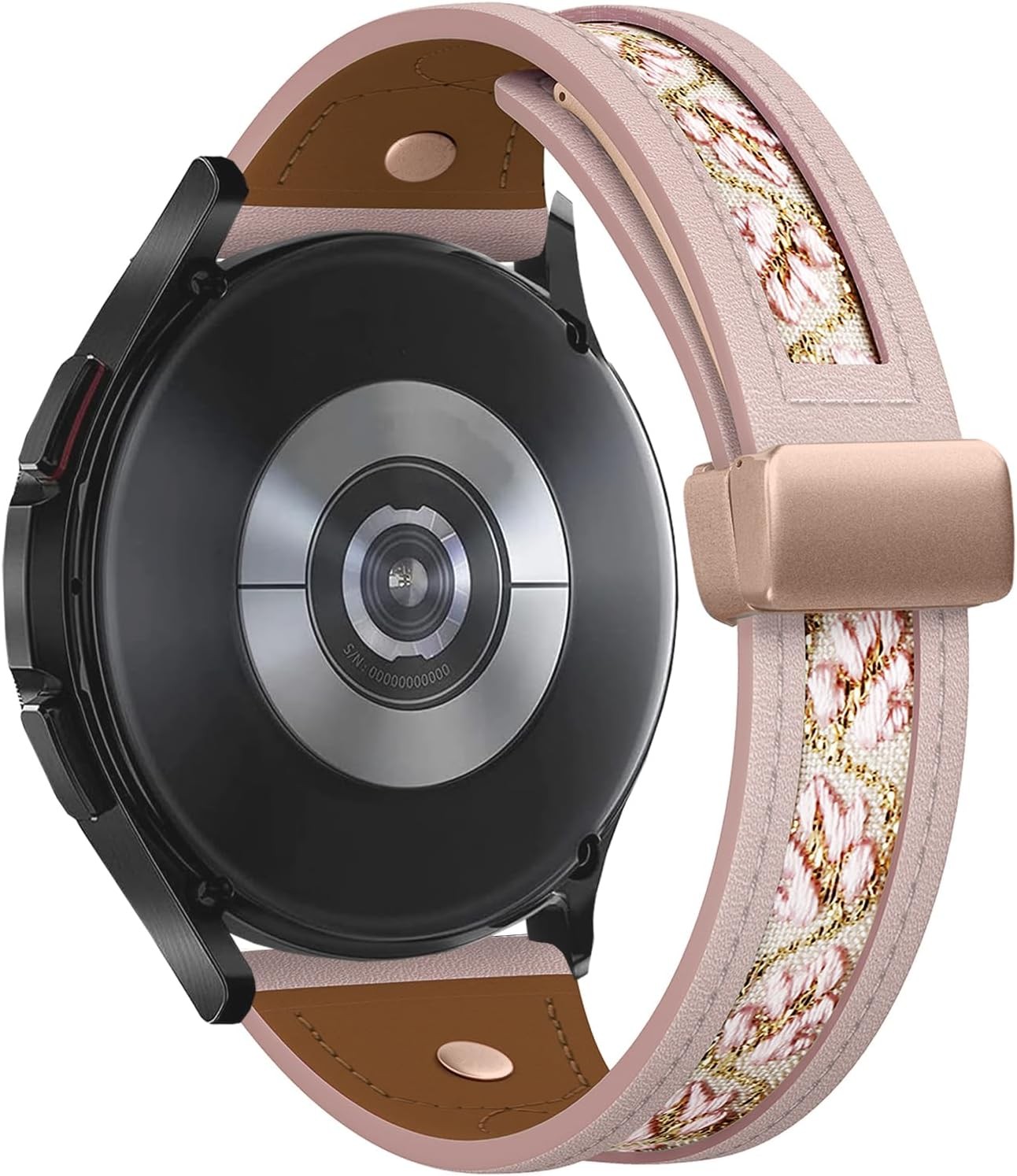 Soft Leather Strap Compatible with Samsung Galaxy Watch 6 Classic 43mm