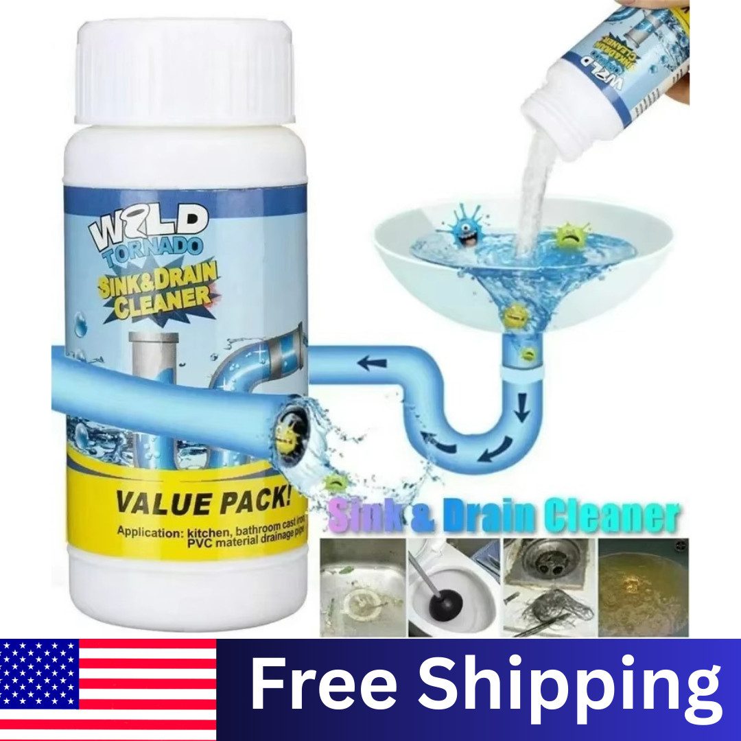 1~5x Wild Tornado Powerful Sink Drain Cleaner High Efficiency Clogging Cleaner