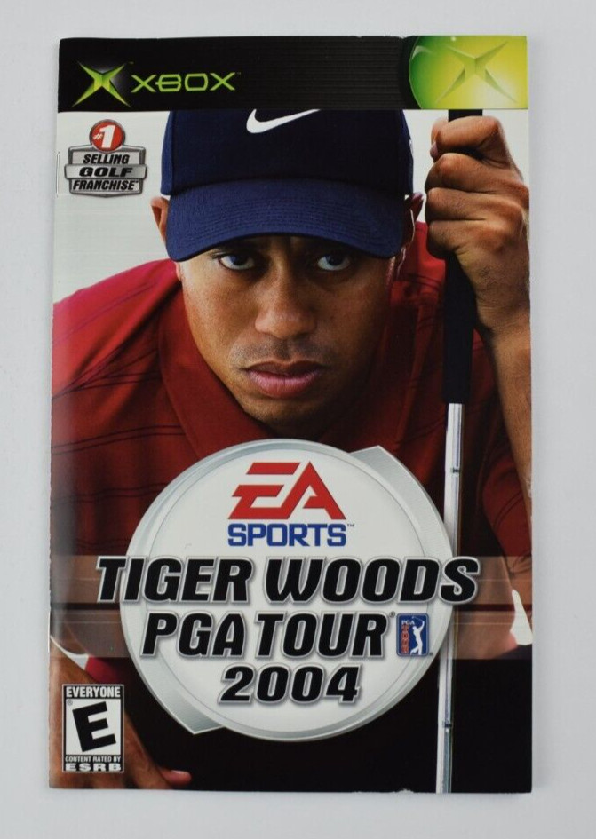 Tiger Woods PGA Tour 2004 - Original Xbox Authentic Instruction Manual Only
