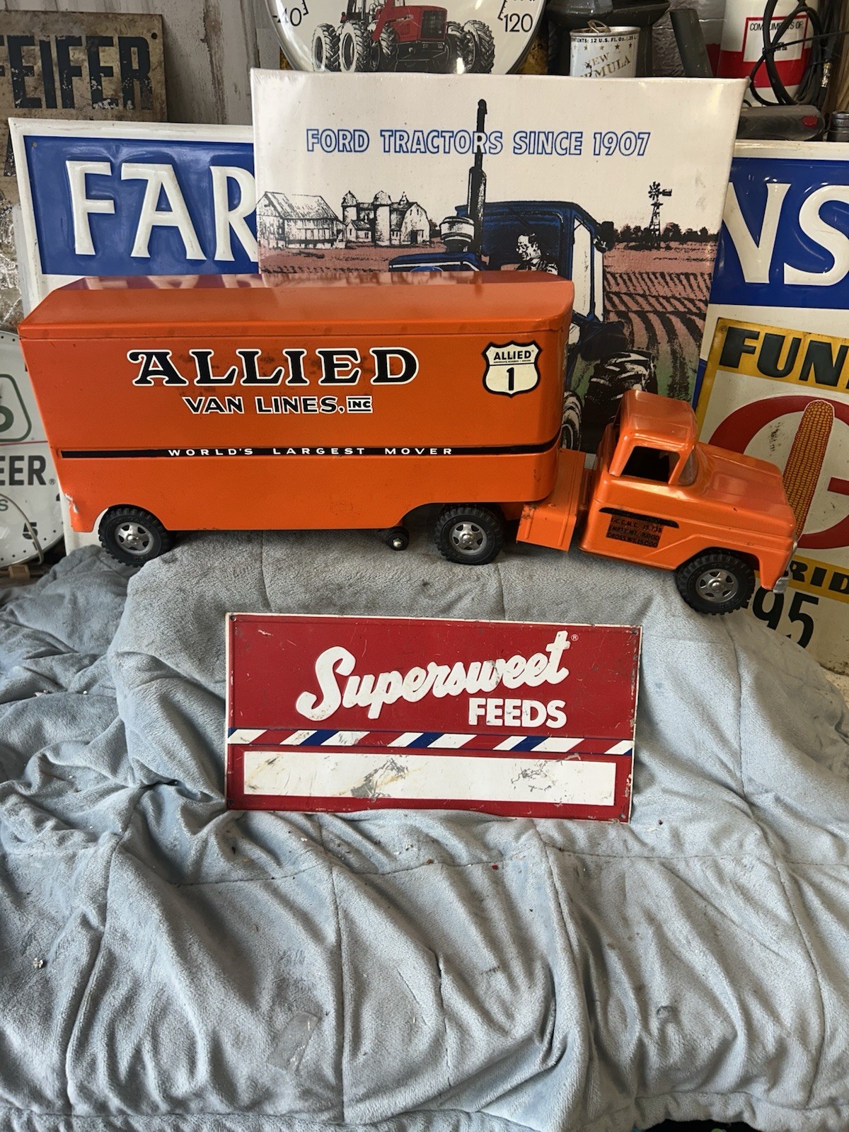 Vintage TONKA Allied Van Lines Semi Truck Excellent Original