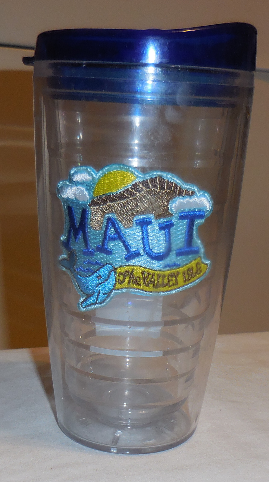16 oz ad cup,  Tumbler with Lid Maui Of The Valley ISLG Made In USA
