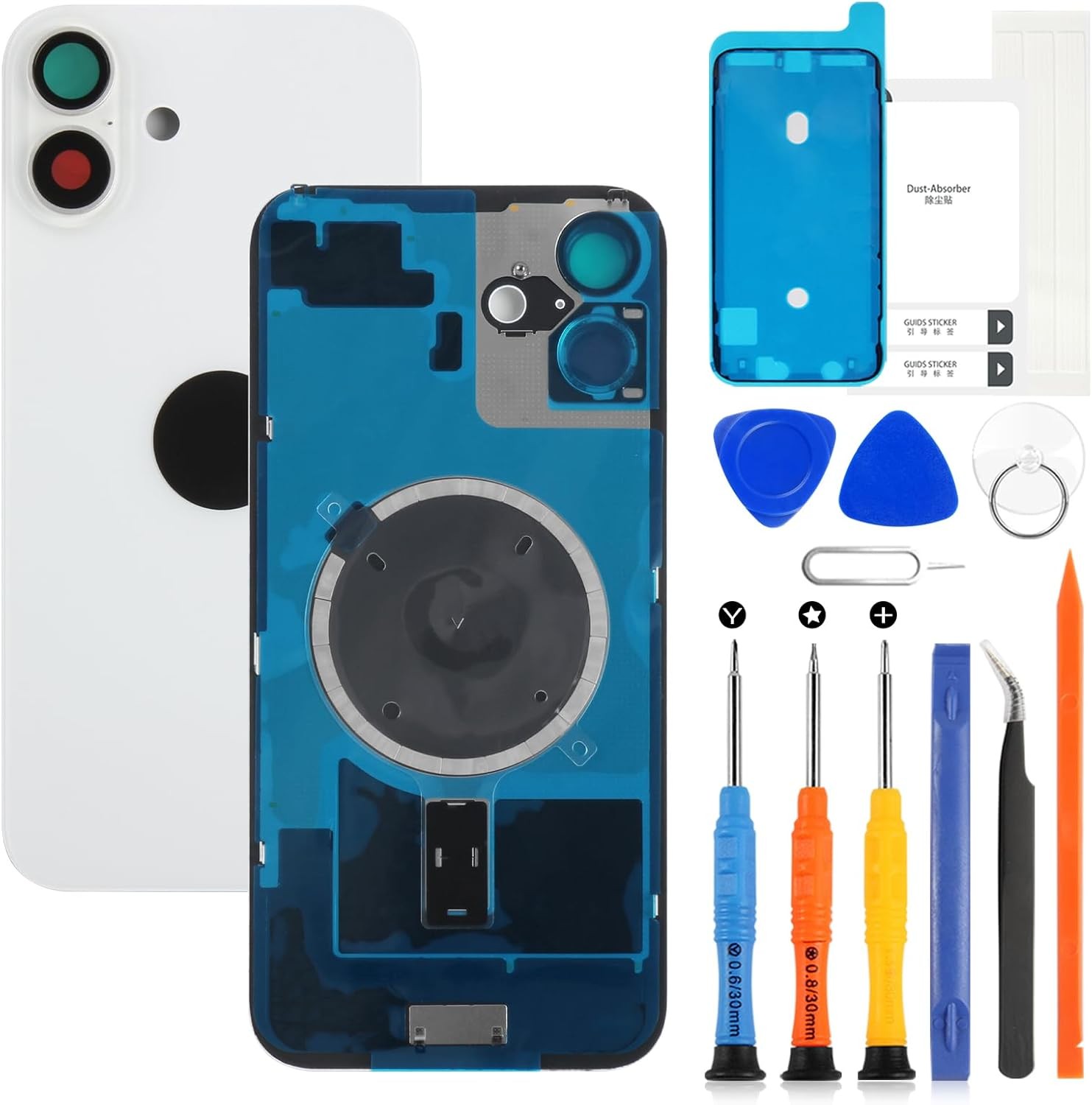 For iPhone 16 Plus Back Glass Replacement for iPhone 16 Plus Rear Back Glass