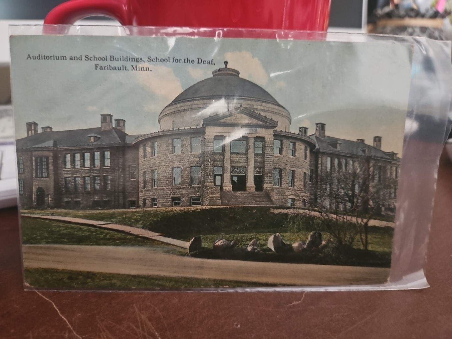 April 26 1915 Vintage Antique Postcard School For The Deaf Faribault Minnesota