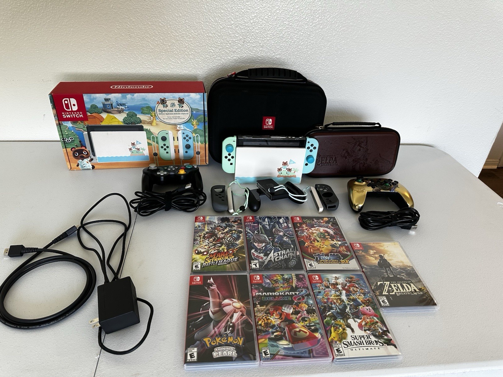 Nintendo Switch Animal Crossing Special Edition Console with Games & Accessories