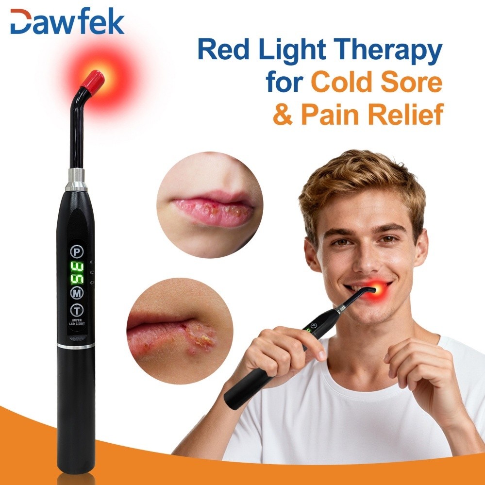 Oral Ulcer & Canker Sore Treatment Device Red & Infrared Light Therapy Device