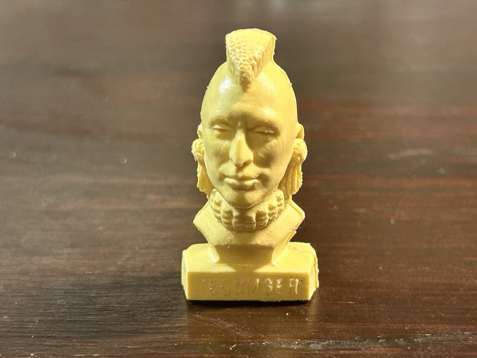 Kelloggs Cereal Toy - Famous Indian Chief Heads - "Techumseh" - 1970's