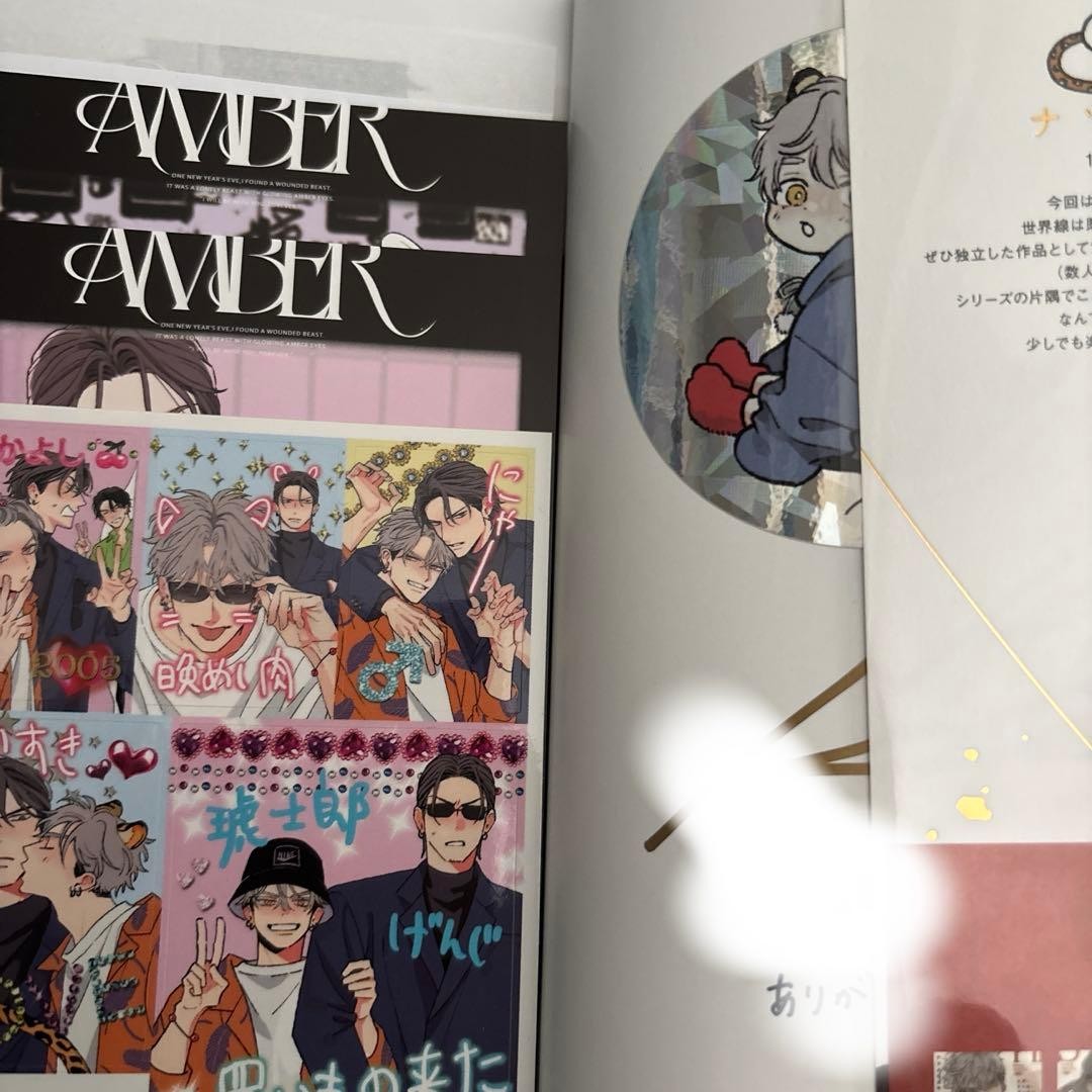 Kazuki Natsume His Little Amber Autograph Book Sticker Signed Card Used