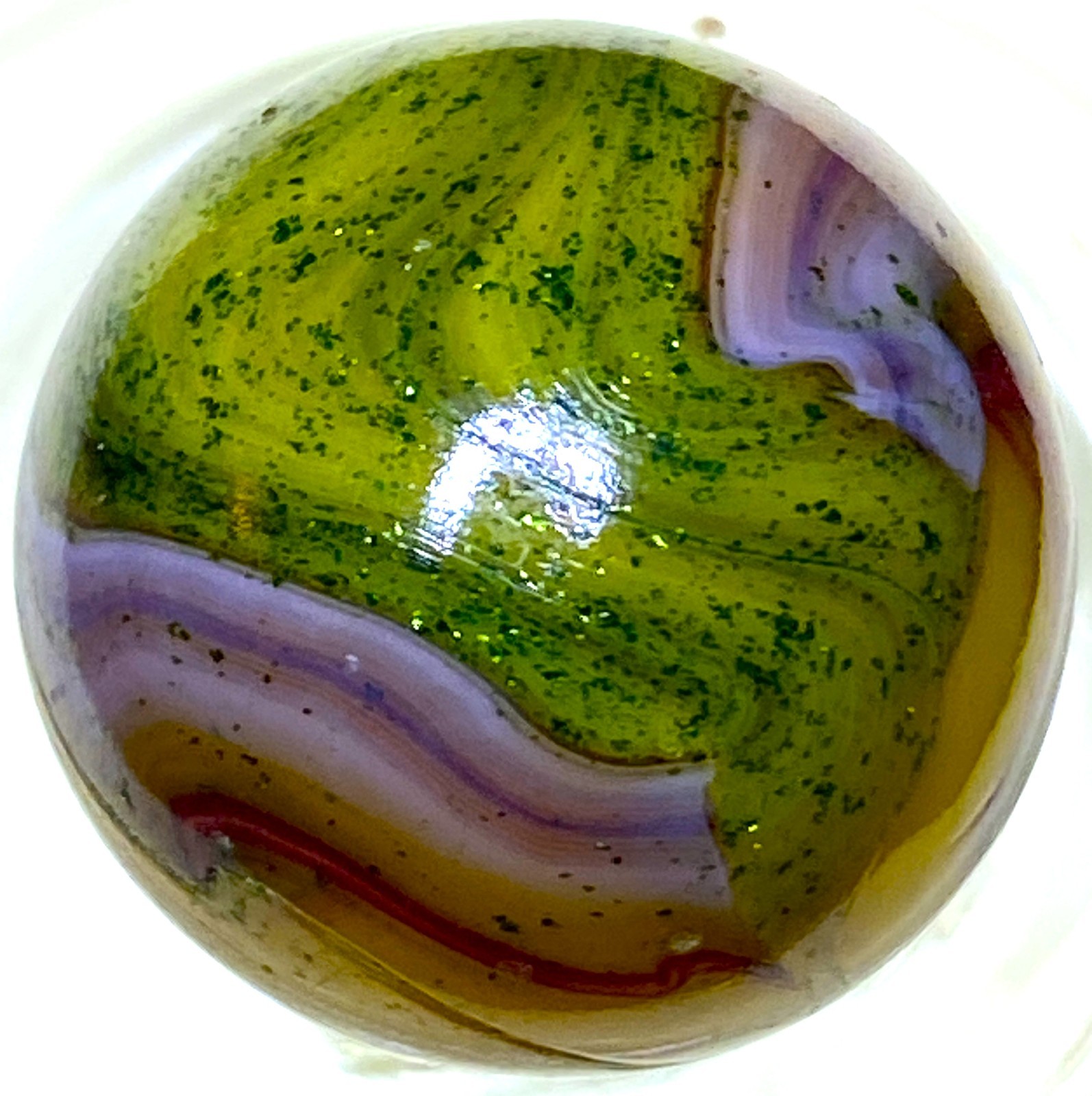 DAS/JABO AVENTURINE OXBLOOD SWIRLED SHOOTER .69" BOX03/383