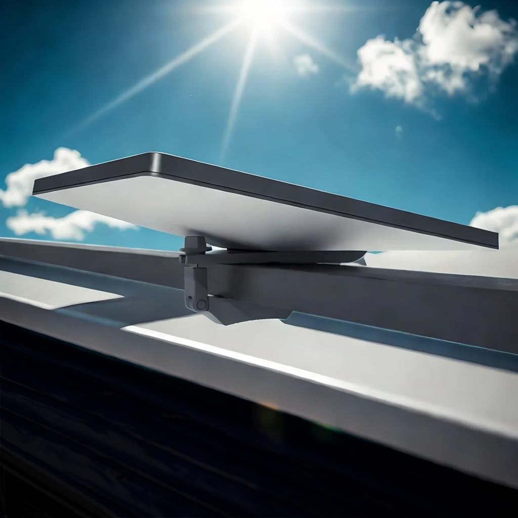 Starlink Mini Satellite Roof Rack Mount – Adjustable 0.47"–1.89" Aluminum Bra...