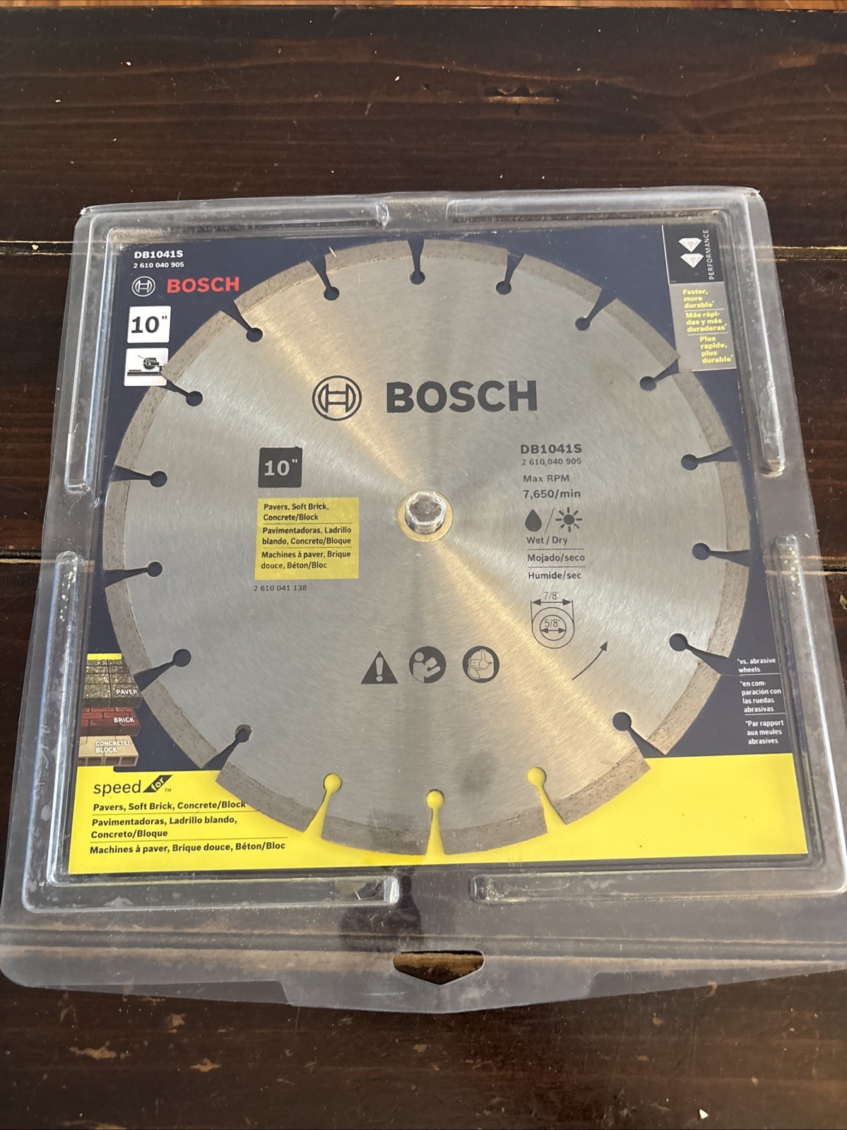Bosch DB1041 10 Inch Segmented Diamond Circular Saw Blade