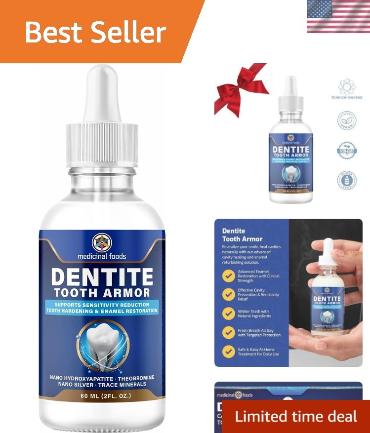 Dentite Tooth Armor Liquid | Nano Hydroxyapatite Remineralization Drops to Re...