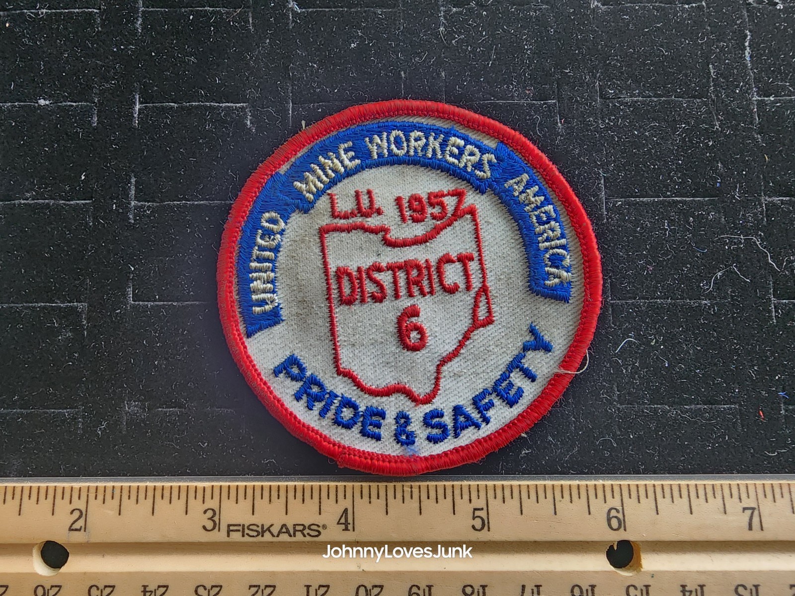 Vintage UMWA United Mine Workers Patch Ohio District 6 Pride And Safety