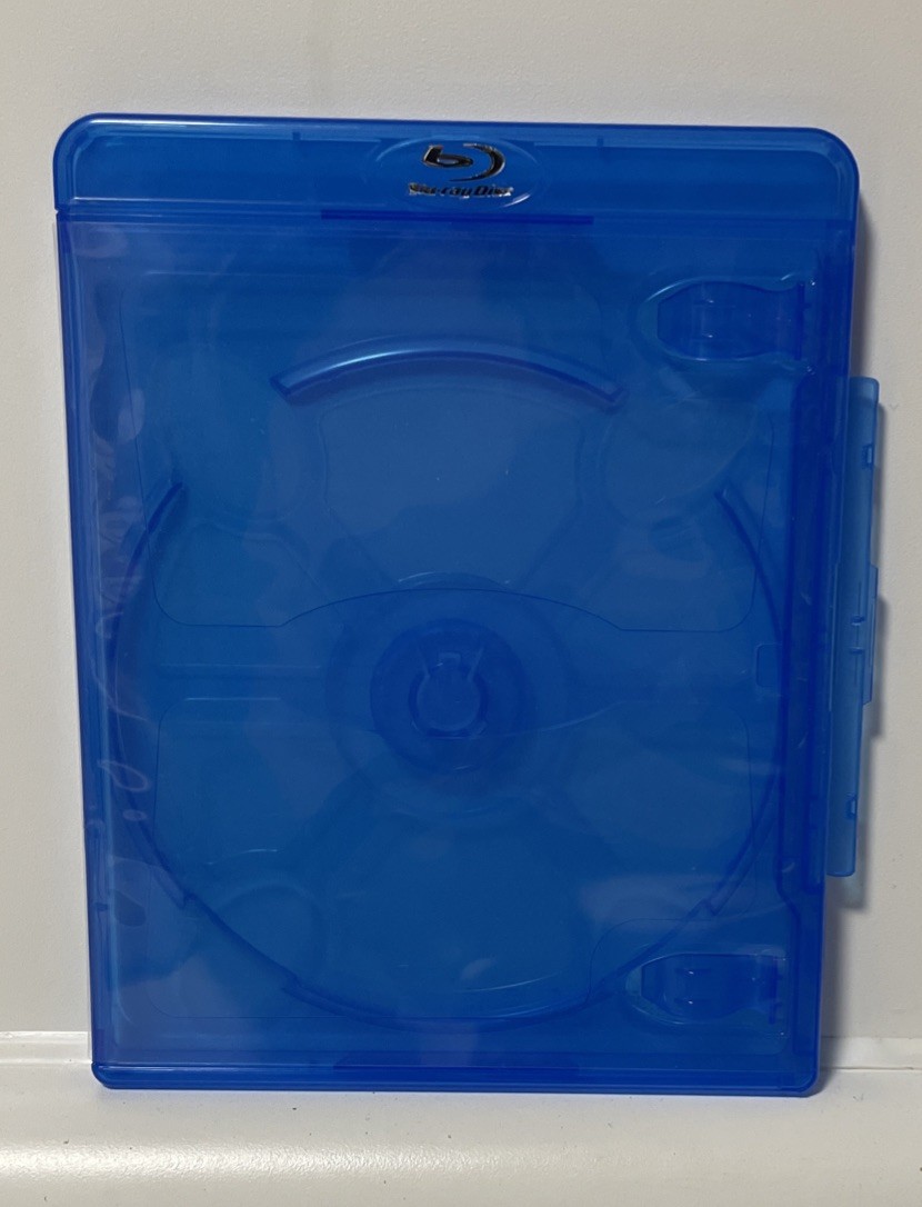 Set of 6 Blu-Ray Empty Single Replacement Cases with side clasp - Holds 1 Disc