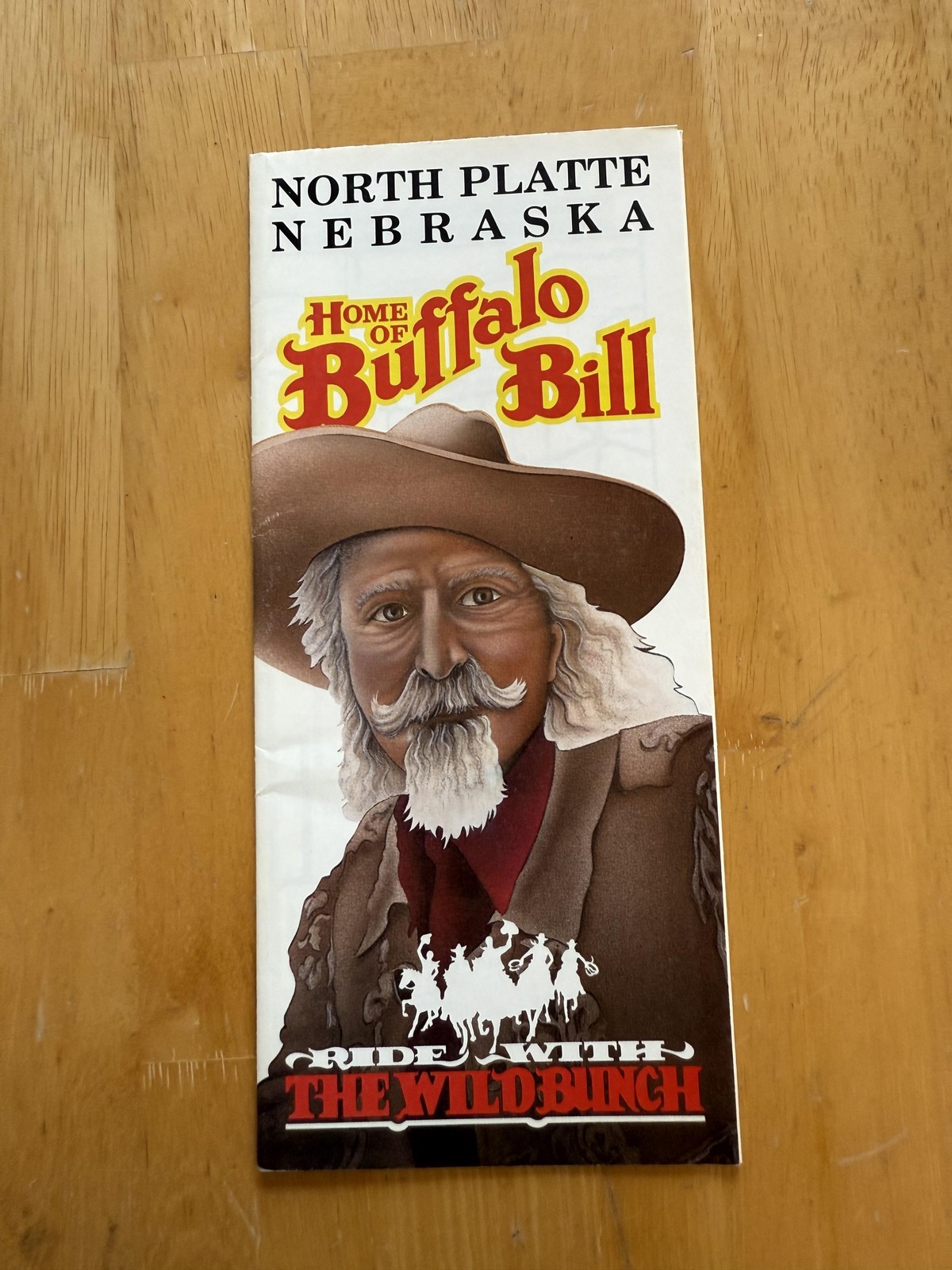 Vintage 1987 North Platte Nebraska Buffalo Bill Tourist Map Brochure Guide