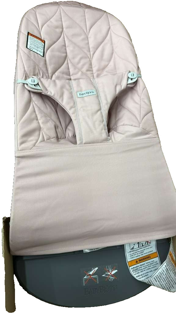 BABYBJORN BABY BJORN  BOUNCER  PINK PETAL QUILTED BOUNCER USED