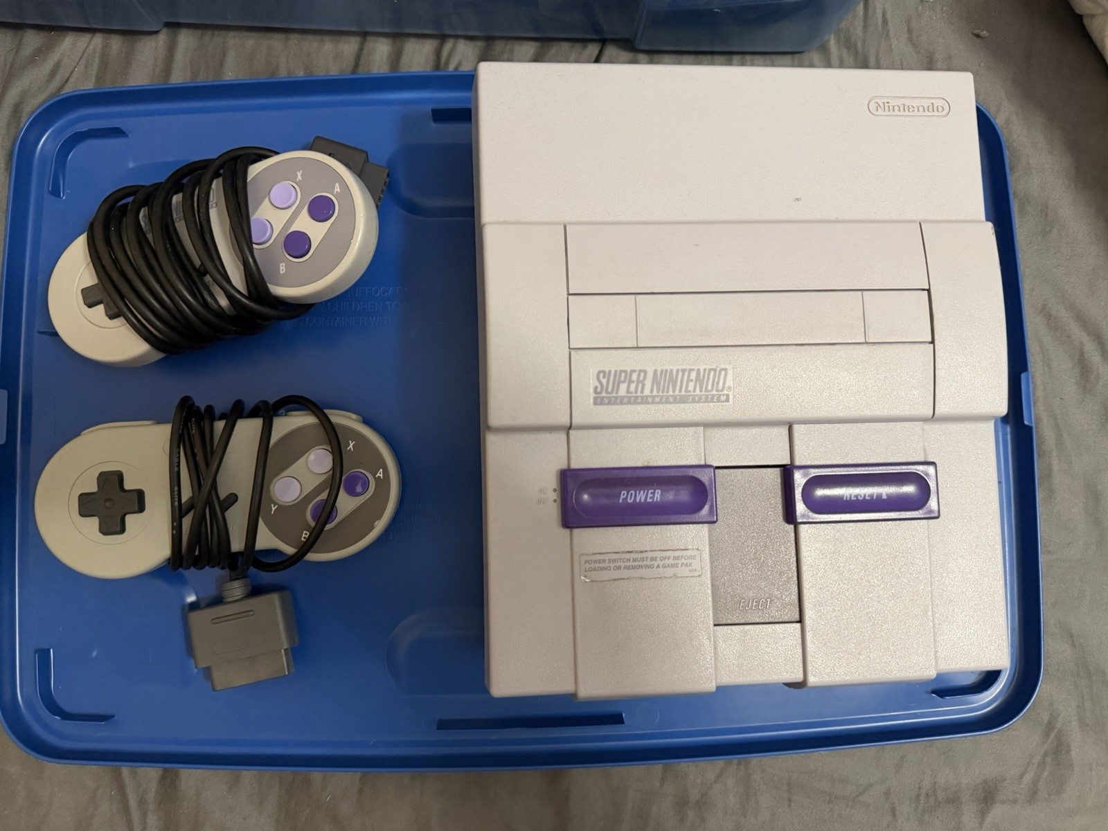 Nintendo Super Nintendo Console with Controllers & 20+ Game Cartridges