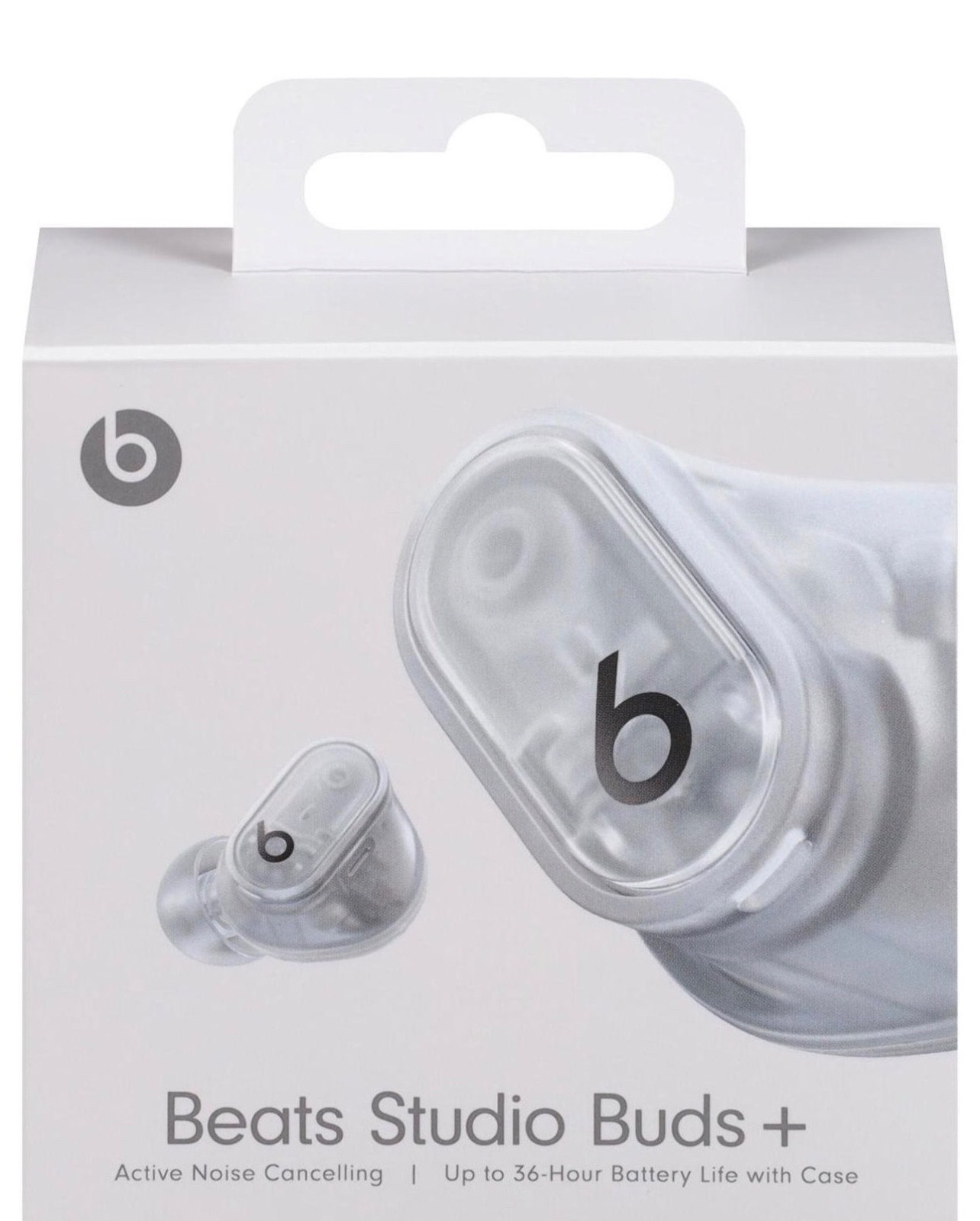 beats studio buds Transparent, active noise canceling with transparency mode.