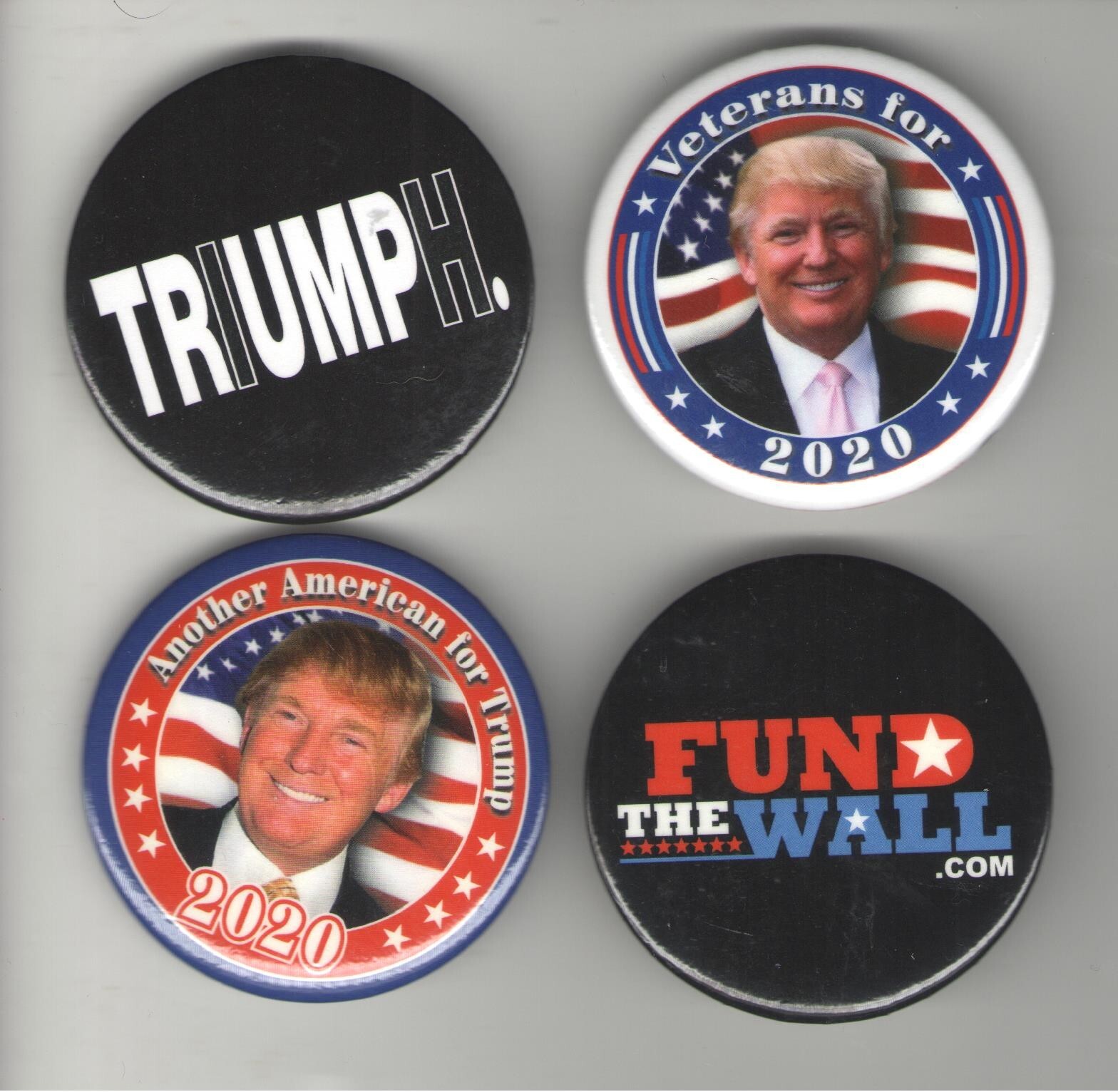 2020 pin 4 DONALD TRUMP pinback President Campaign button #2