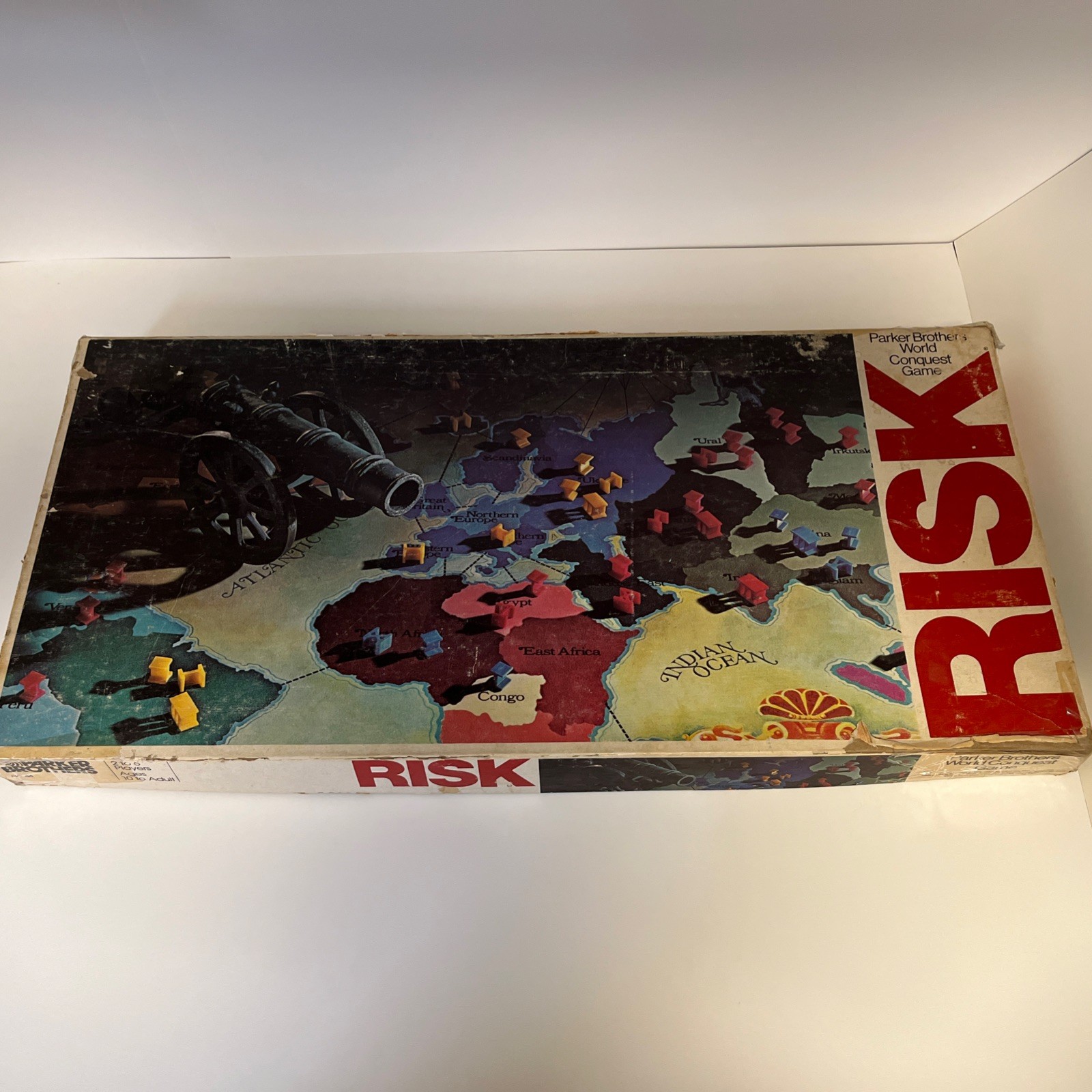 Vintage RISK Board Game 1975 Parker Brothers World Conquest no Instructions